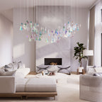 Brush Art Glass Chandelier