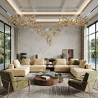 Brush Art Glass Chandelier
