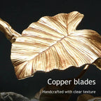 Btria Branch Copper Leaf Linear Chandelier by Bling Lighting Studio