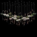 Glass Lotus Pond Chandelier