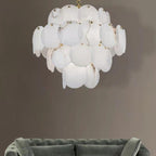 Caelum Alabaster Chandelier Light by Bling Lighting Studio