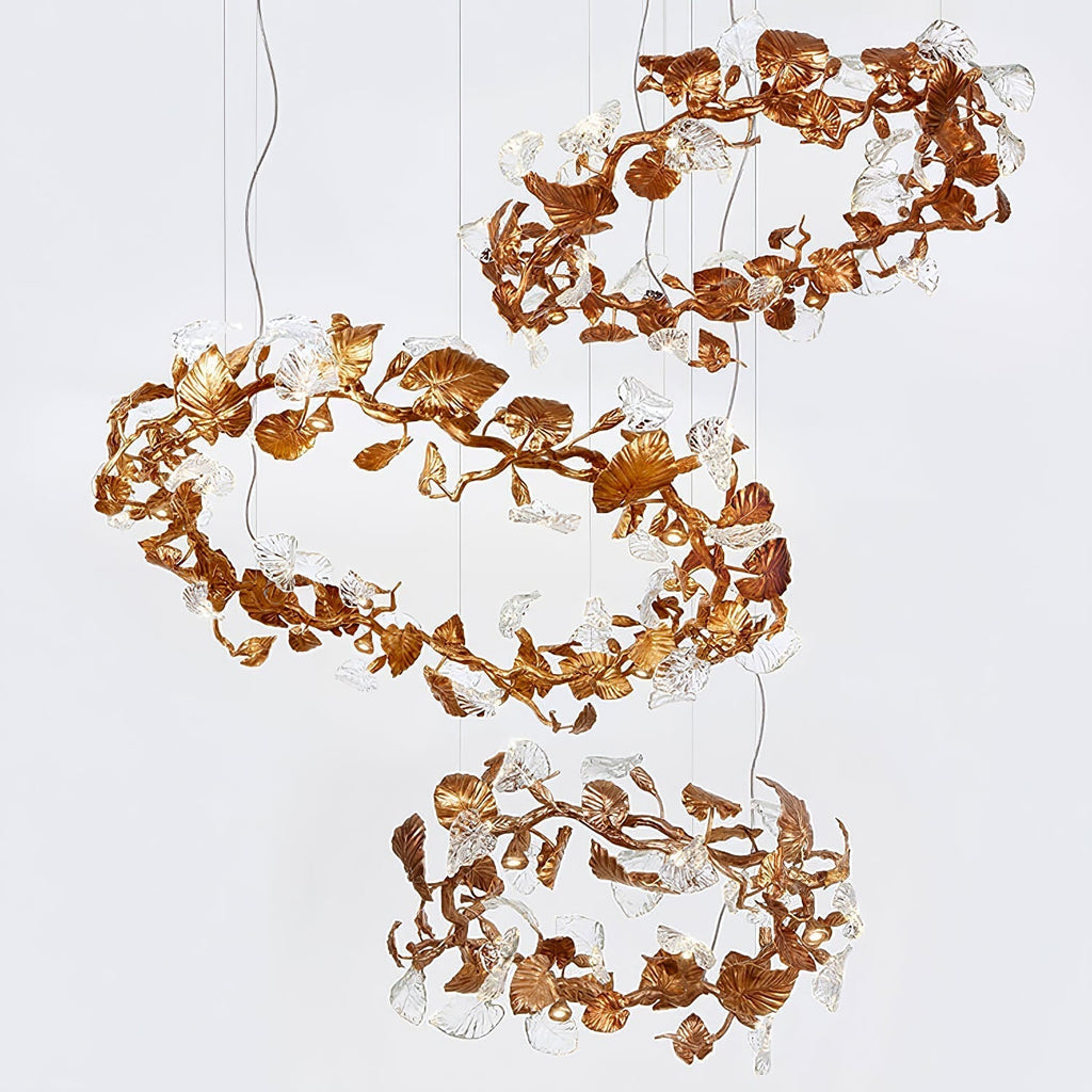 Calathea Branch Leaves Chandelier additional product view