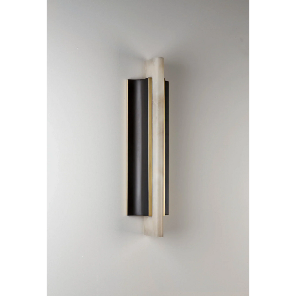 CALEVA MODERN ALABASTER WALL SCONCE by Bling Lighting Studio