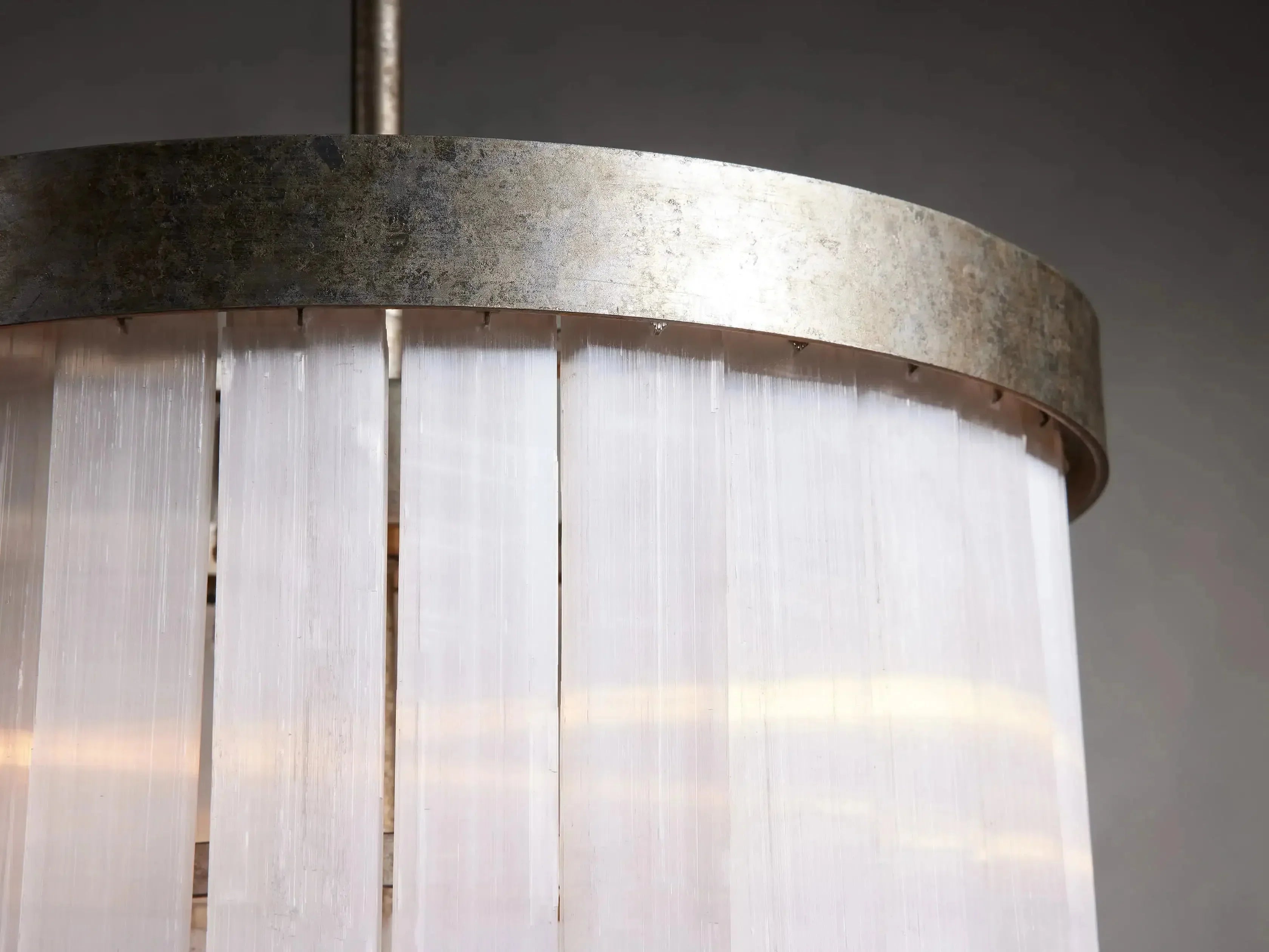 Cameron 2 Tier Selenite Chandelier by Bling Lighting Studio