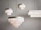 Cameron 2 Tier Selenite Chandelier by Bling Lighting Studio