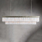 Cameron Rectangular Selenite Chandelier by Bling Lighting Studio
