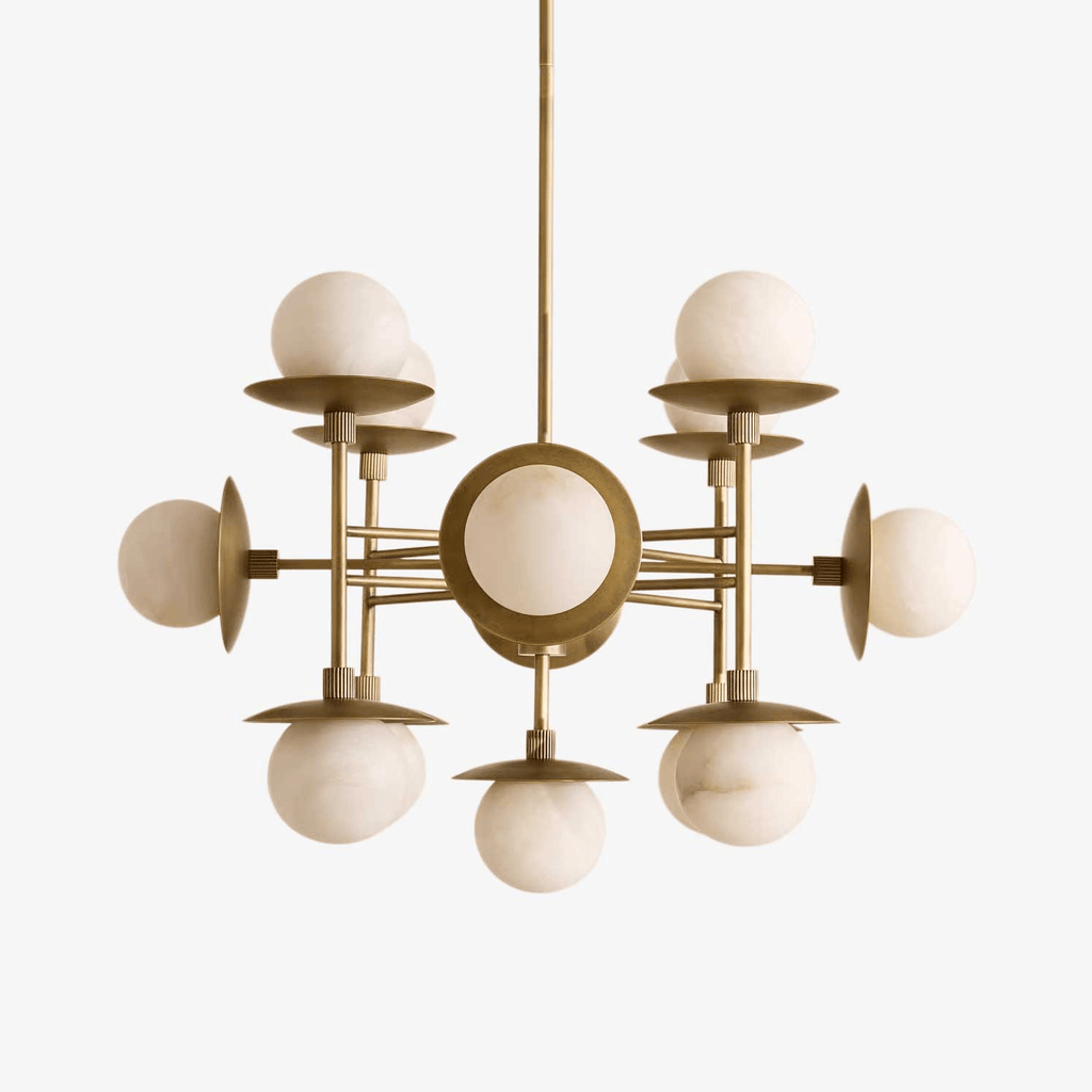 Cara Alabaster Chandelier detail view