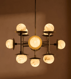 Cara Alabaster Chandelier material and finish detail