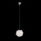 Cervine Quartz Stone Clear Geode Quartz Crystal Ball Pendant by Bling Lighting Studio