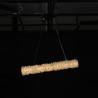 Cervine Quartz Stone Linear Geode Quartz Crystal Pendant Light by Bling Lighting Studio