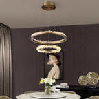 Cervine Quartz Stone Minimalistic Crystal Quartz Chandelier by Bling Lighting Studio