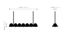 Cervine Quartz Stone Ouranos II Linear Chandelier by Bling Lighting Studio