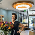 Cervine Quartz Stone Round Clear Geode Quartz Crystal Ring Chandelier by Bling Lighting Studio