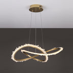 Cervine Quartz Stone Wide Geode Quartz Crystal Chandelier 36" by Bling Lighting Studio
