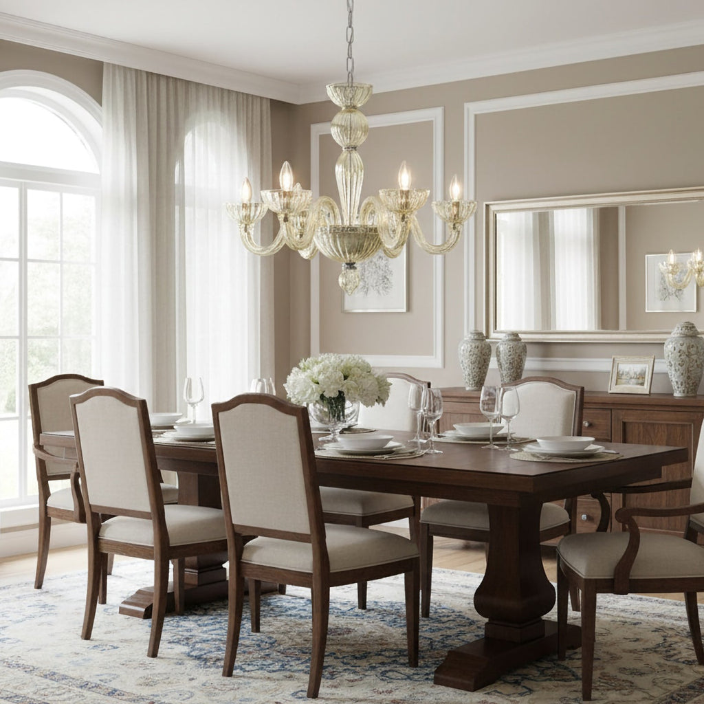 Champagne Ares Murano Glass Chandelier product image