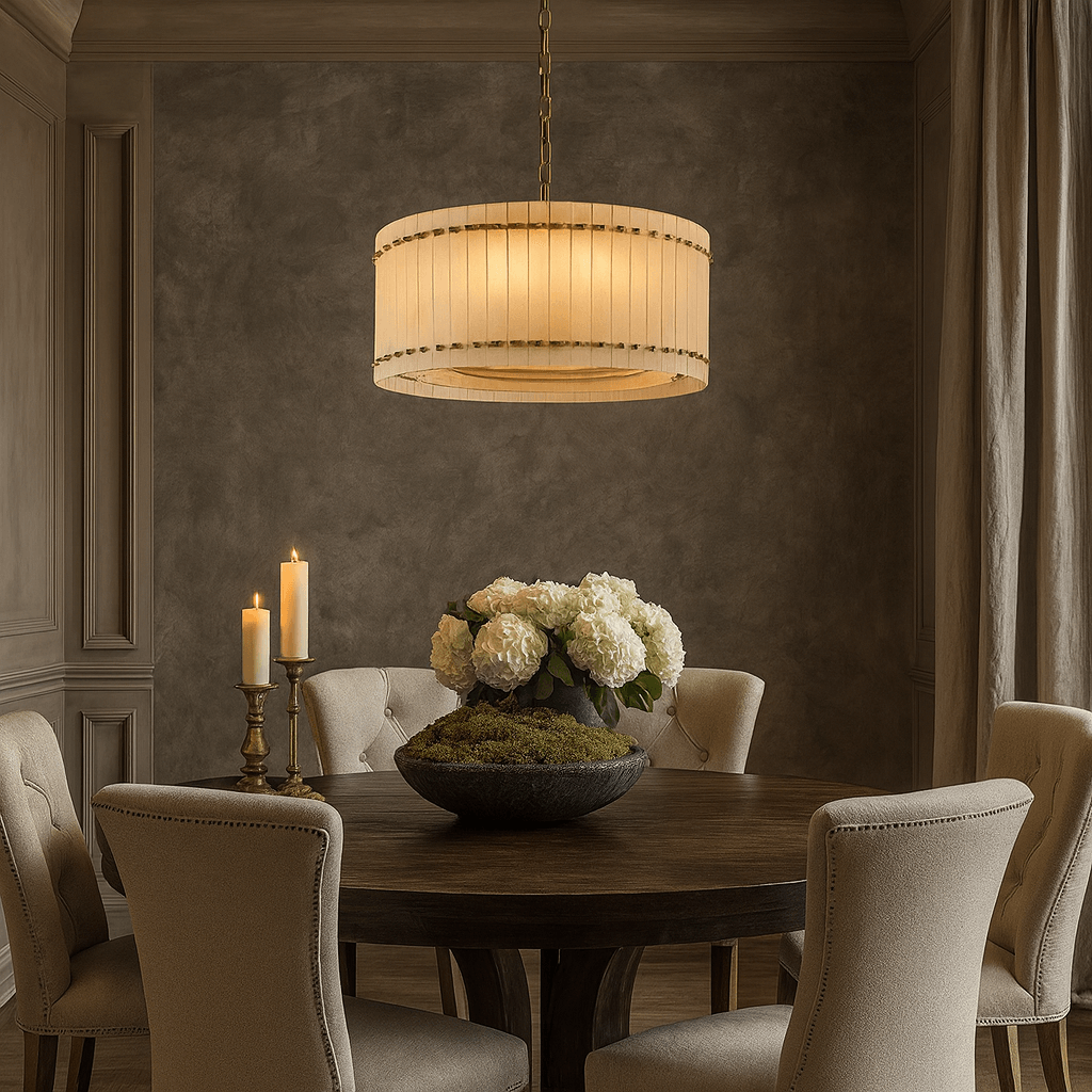 Valmont Alabaster Round Chandelier 24" additional product view