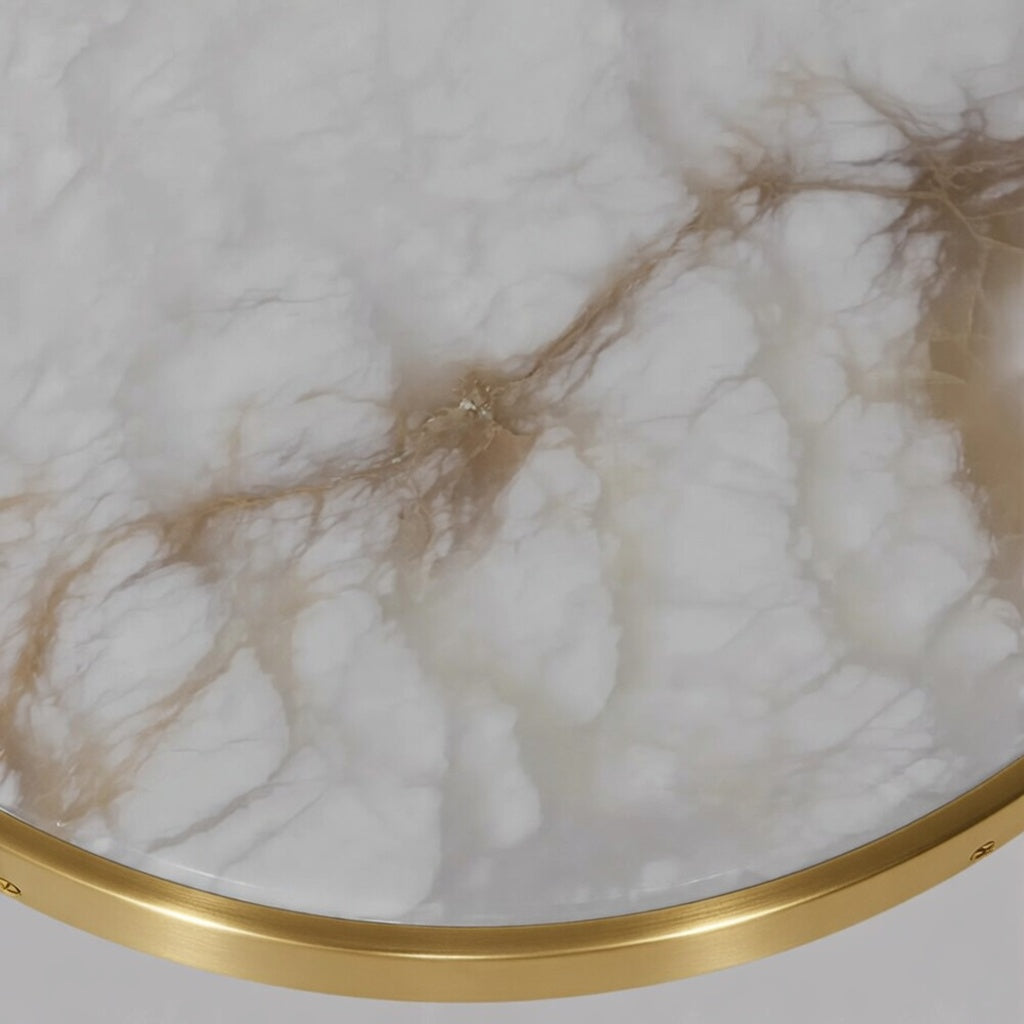 Laurel Alabaster Copper Flush Mount product image