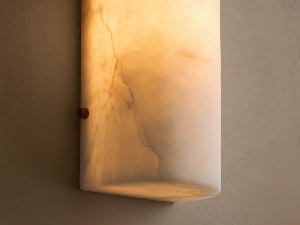 Chayla Alabaster Stone Sconce 12'' 18''H additional product view