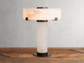 Chayla Alabaster Stone Table Lamp 13'' 19'' material and finish detail