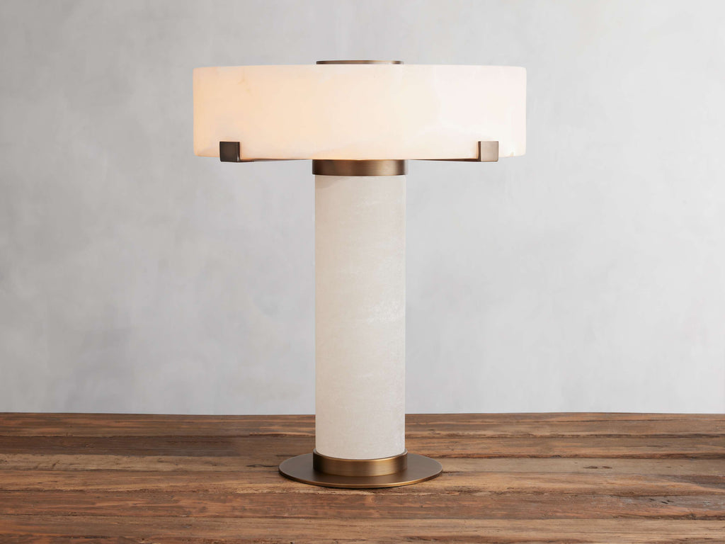 Chayla Alabaster Stone Table Lamp 13'' 19'' product image