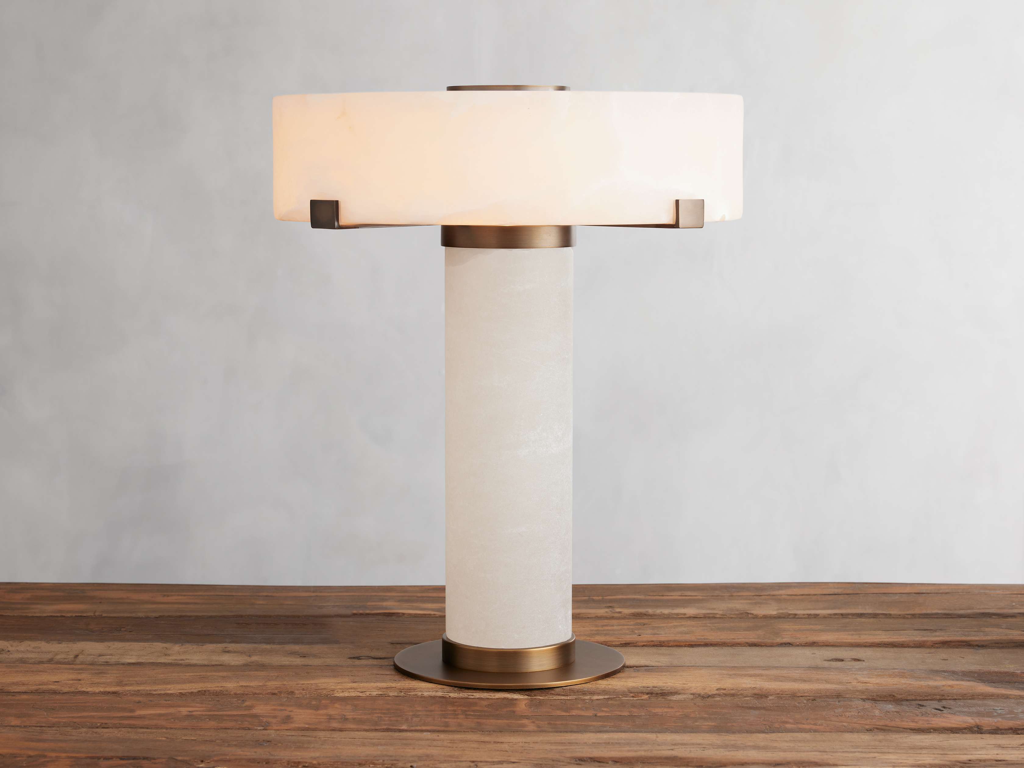 Chayla Alabaster Stone Table Lamp 13'' 19'' product image