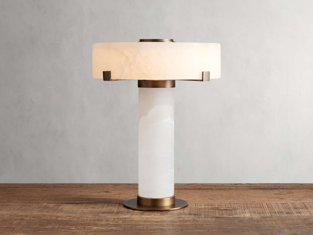 Chayla Alabaster Stone Table Lamp 13'' 19'' product image