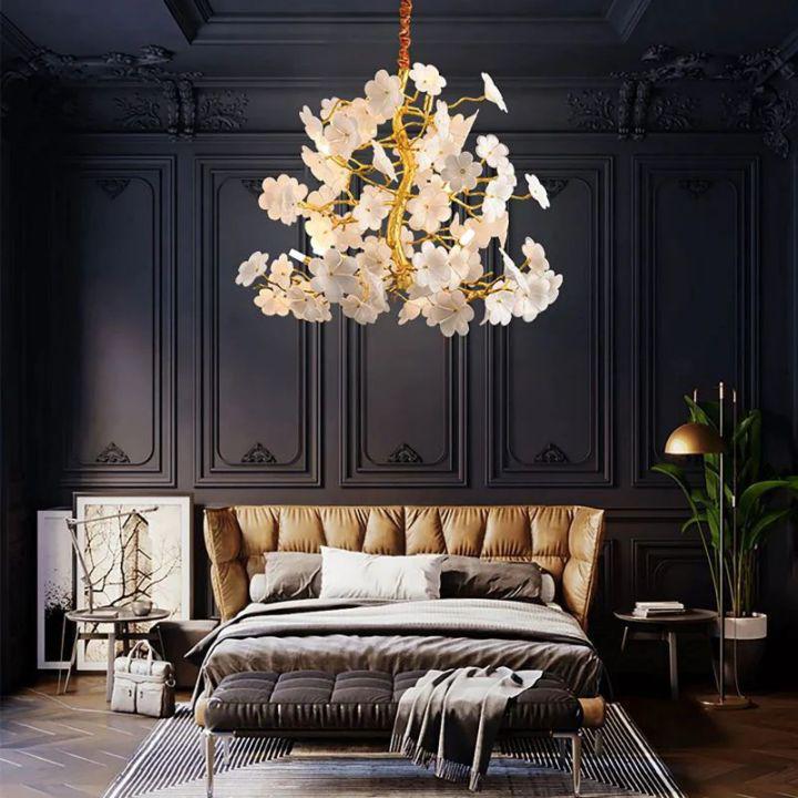 Cherry Dining Room Branch Chandelier by Bling Lighting Studio