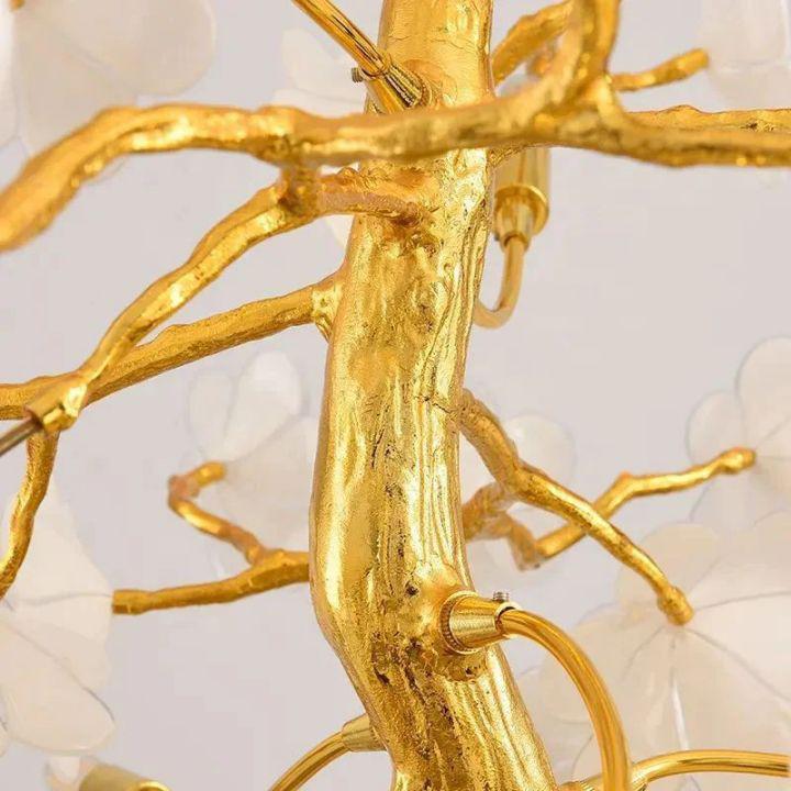 Cherry Dining Room Branch Chandelier by Bling Lighting Studio