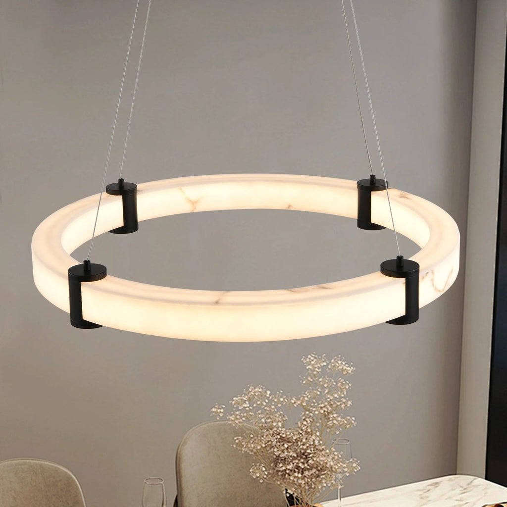 Chester Alabaster Ring Chandelier additional product view