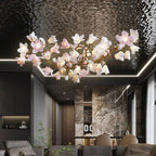Circular Branch Blossom Chandelier by Bling Lighting Studio