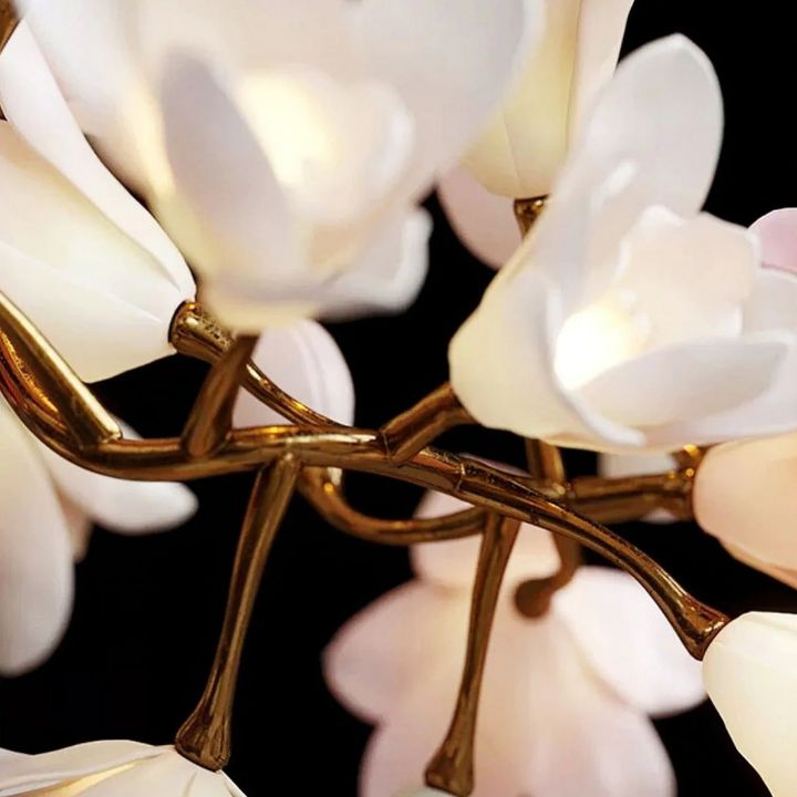 Circular Branch Blossom Chandelier by Bling Lighting Studio