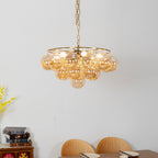 Circular Multi-Head Glass Ball Bubble Chandelier product image