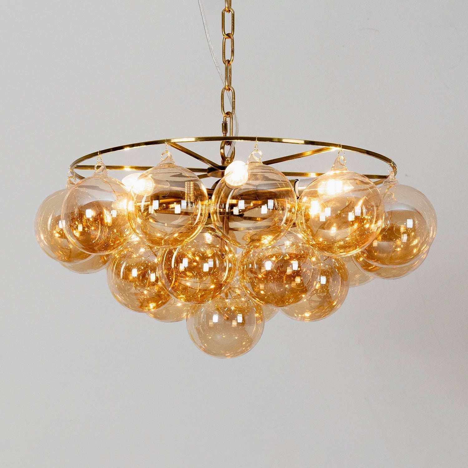 Circular Multi-Head Glass Ball Bubble Chandelier product image