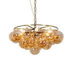 Circular Multi-Head Glass Ball Bubble Chandelier product image