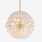 Clear Sorrento Chandelier 28"