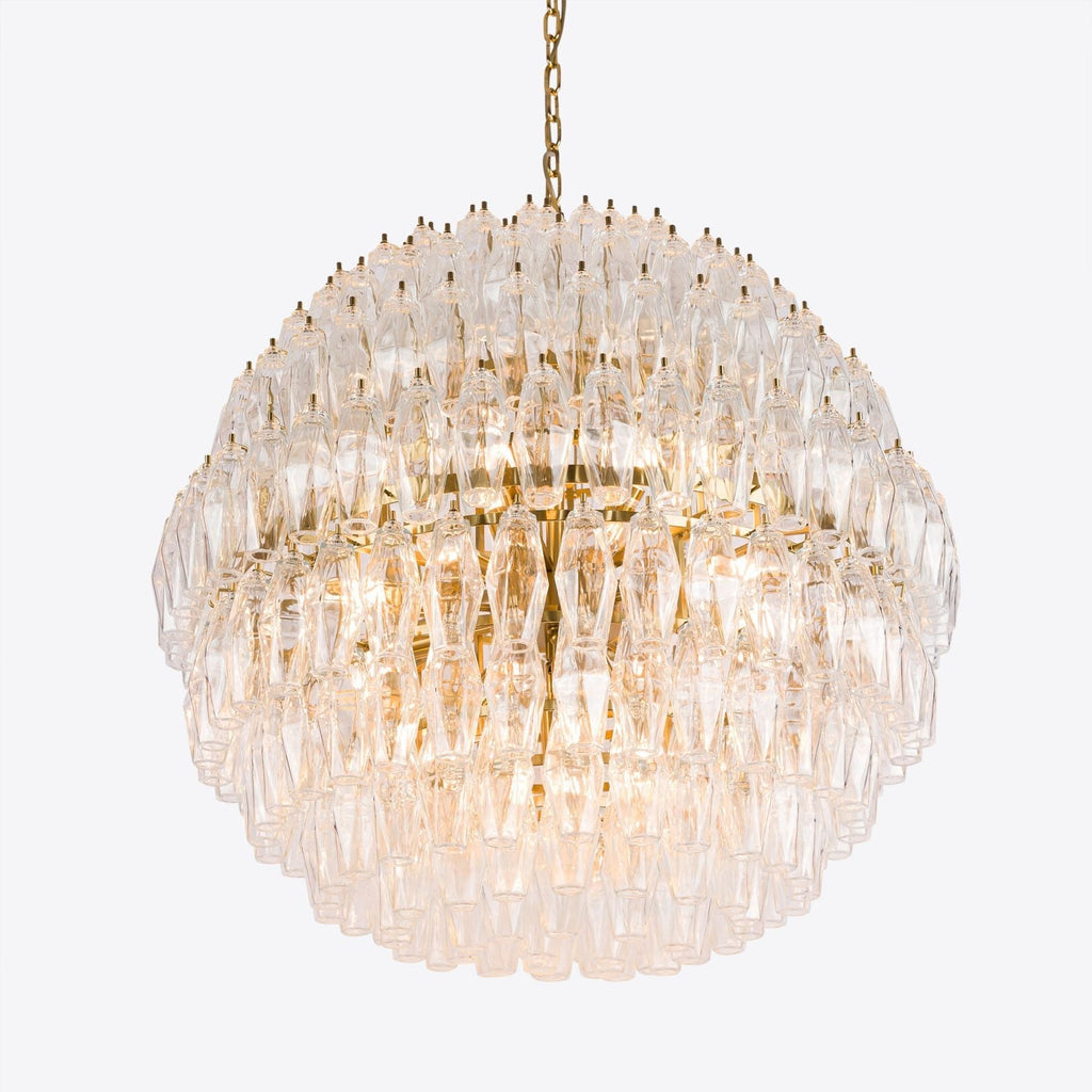 Clear Sorrento Chandelier 28"