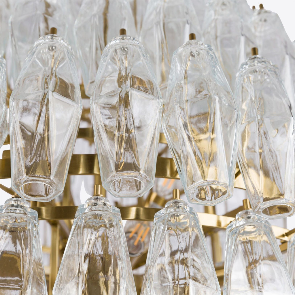 Clear Sorrento Chandelier 28"