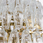 Clear Sorrento Chandelier 28"