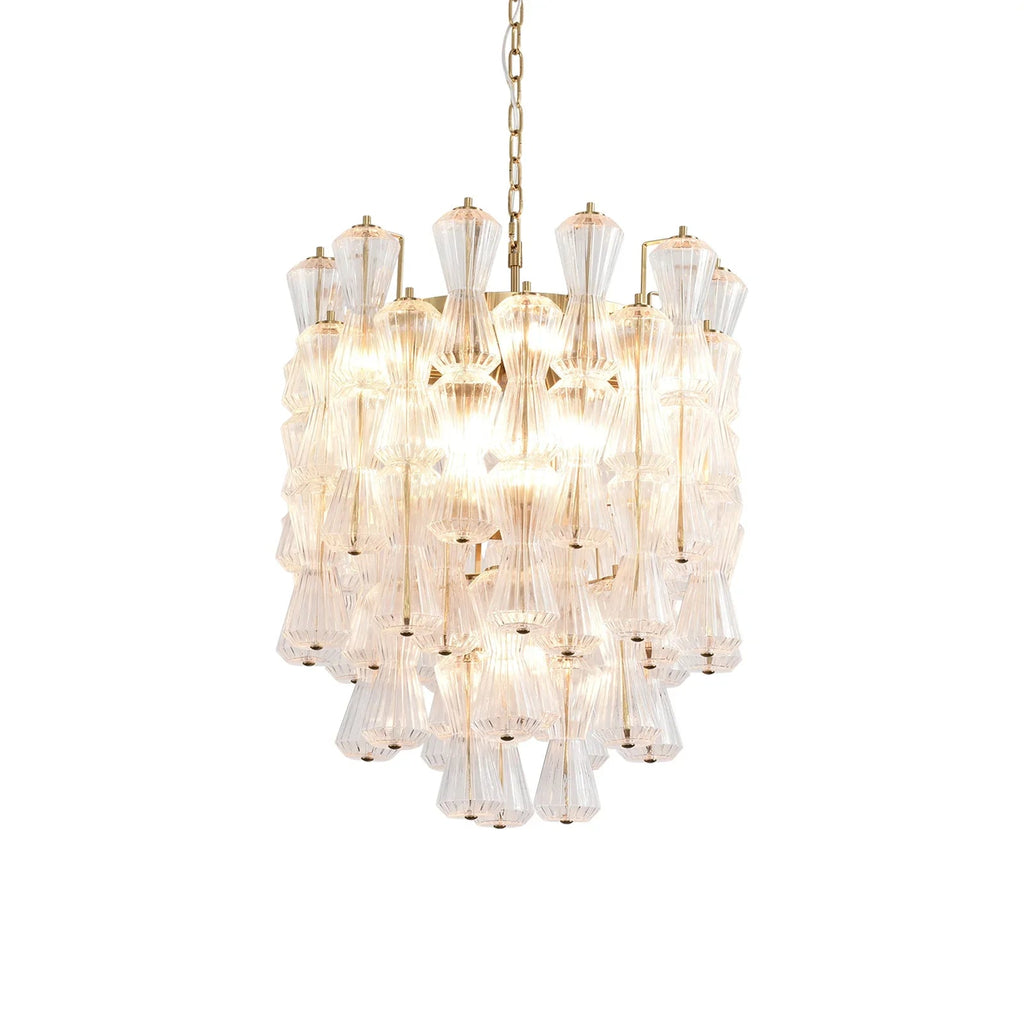 Clepsydra Murano Glass Chandelier by Bling Lighting Studio