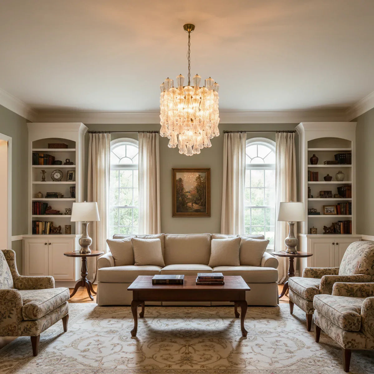 Clepsydra Murano Glass Chandelier additional product view