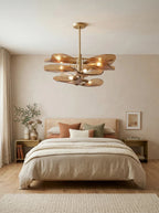 Cloud-Shaped Layered Amber Chandelier product image