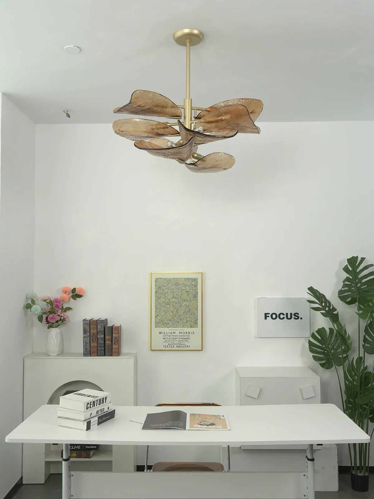 Cloud-Shaped Layered Amber Chandelier product image