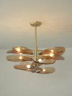 Cloud-Shaped Layered Amber Chandelier product image