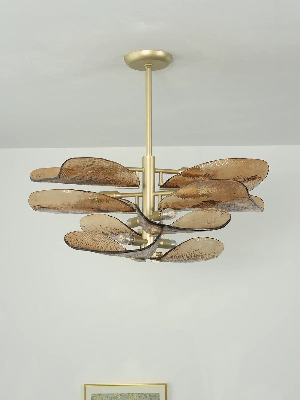 Cloud-Shaped Layered Amber Chandelier product image