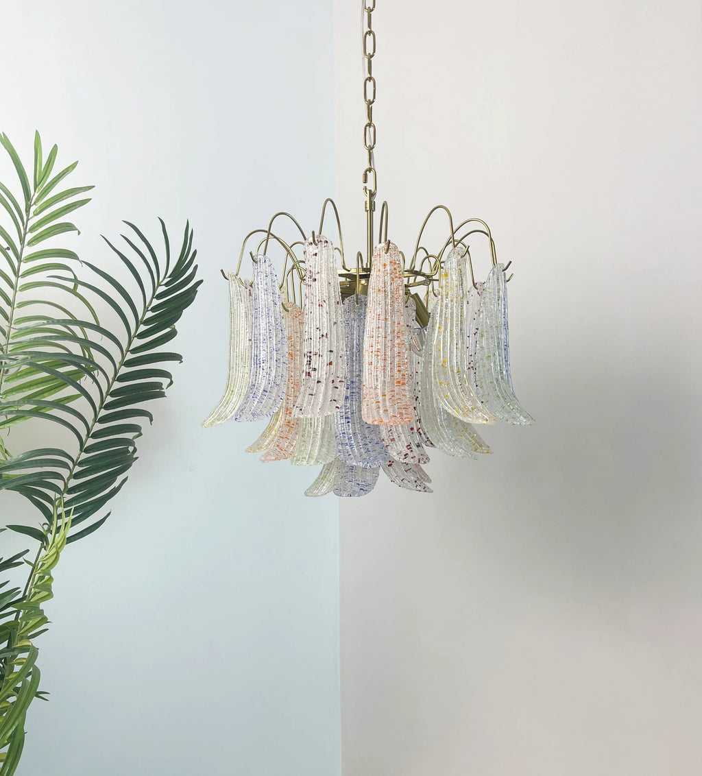 Colorful Murano Glass Chandelier material and finish detail