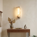 Contemporary Capsule Alabaster Wall Light
