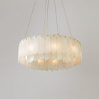 Contemporary Alabaster Cascade Tiered Chandelier product image