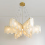 Contemporary Alabaster Cascade Tiered Chandelier product image