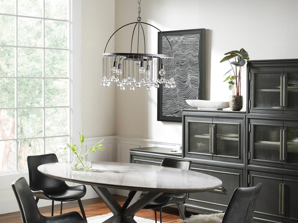 Contemporary Aubrey Crystal Ball Round Chandelier 5 Light / 8 Light product image