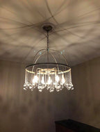 Contemporary Aubrey Crystal Ball Round Chandelier 5 Light / 8 Light product image